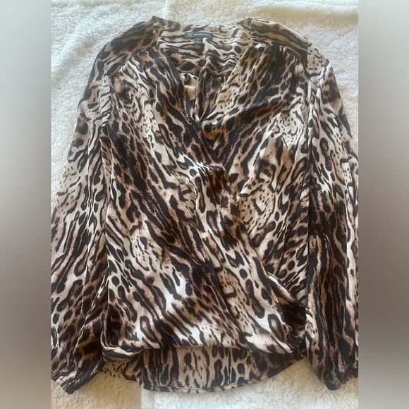 I.N.C. International Concepts cheetah print blouse. - Picture 3 of 4